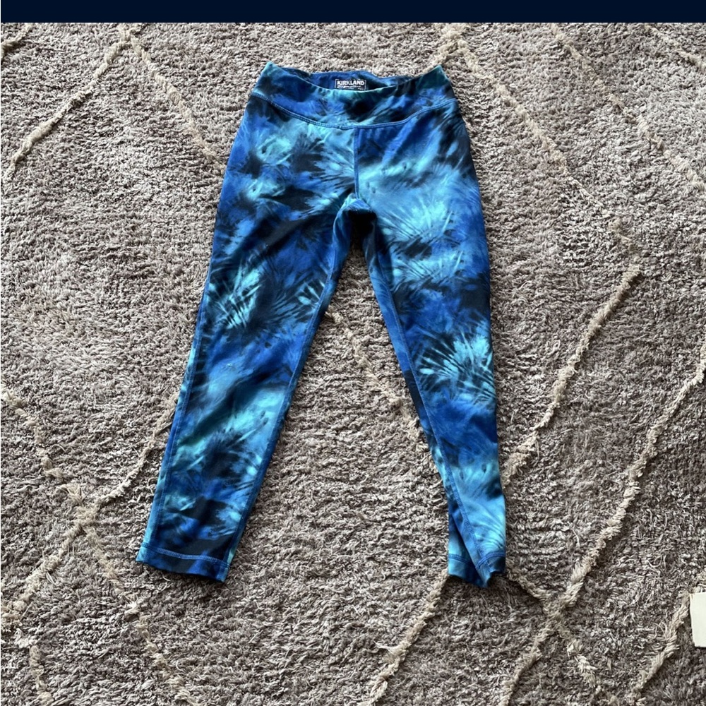 Blue Kirkland tie dye leggings